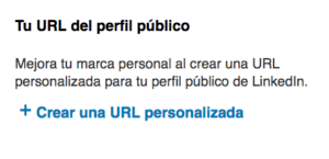 Personalizar url en LinkedIN