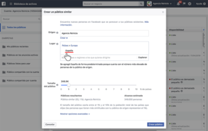 Públicos similares - País - Facebook Ads - Agencia Reinicia