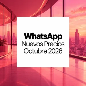 Cartel taller Nuevos Precios WhatsApp Business API Octubre 2026